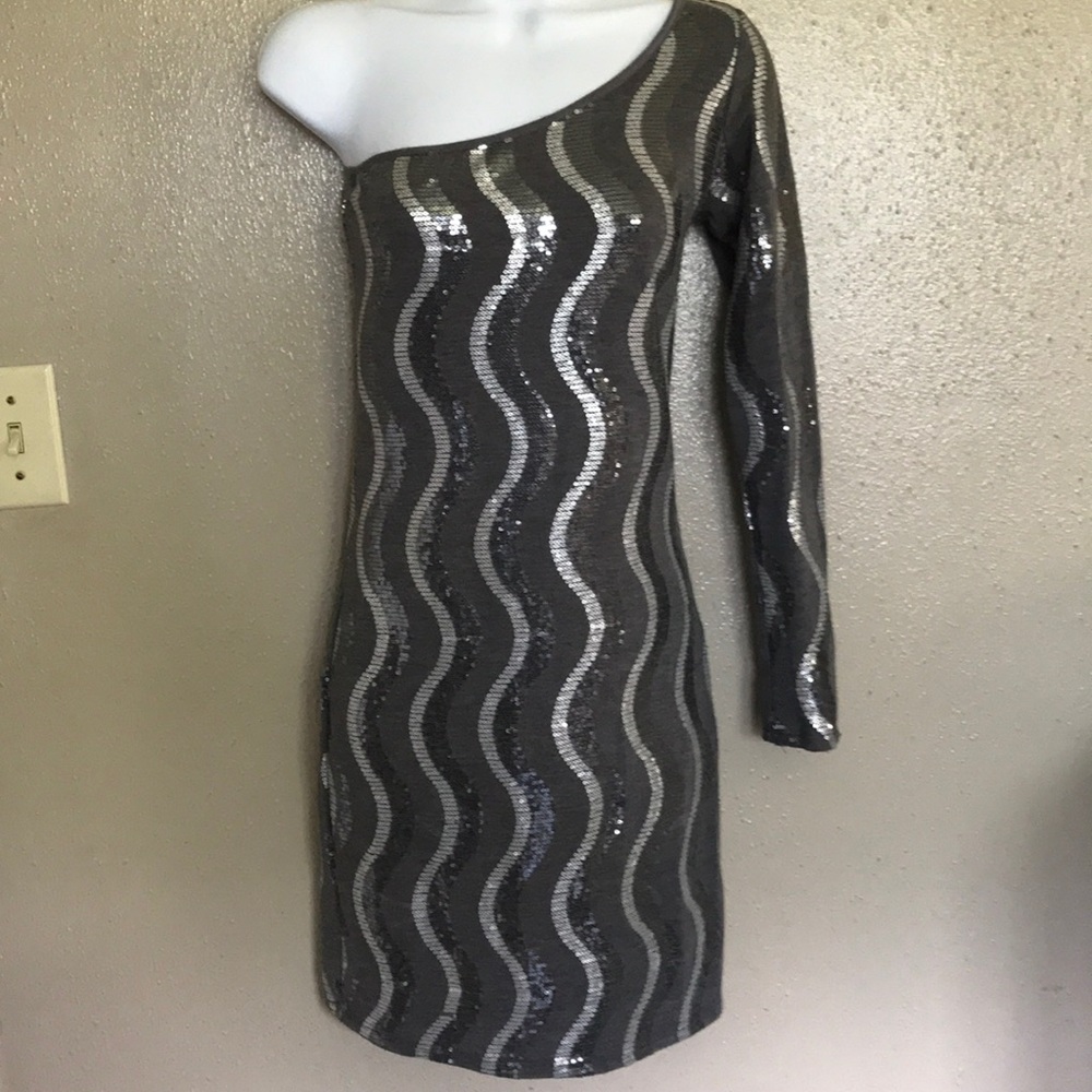 Last chance* One Shoulder Glitzy Party Dress